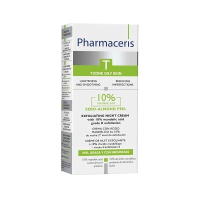 PHARMACERIS T Sebo-Almond Peel 10% nakts krēms 50 ml