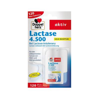 DOPPELHERZ Aktiv Lactase 4.500 tabletes N120
