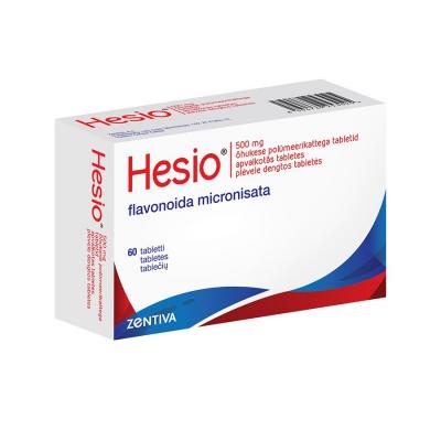 HESIO 500 mg apvalkotās tabletes N60