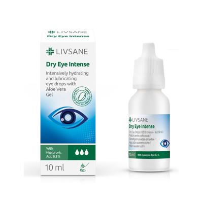 LIVSANE Dry Eye Intense acu pilieni ar Aloe Vera gelu 10 ml