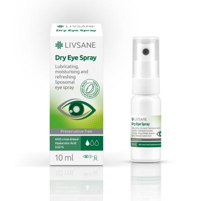 LIVSANE Dry Eye Preservative Free izsmidzināmi acu pilieni 10 ml