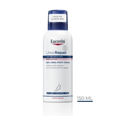 EUCERIN UreaRepair Plus 10% putas ļoti sausām un raupjām pēdām 150 ml