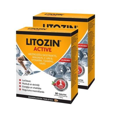 LITOZIN Active tabletes N30 1+1 komplekts