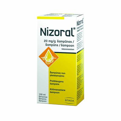 NIZORAL 20 mg/g ketokonazola šampūns pret blaugznām 100 ml