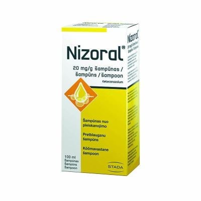 NIZORAL 20 mg/g ketokonazola šampūns pret blaugznām 100 ml