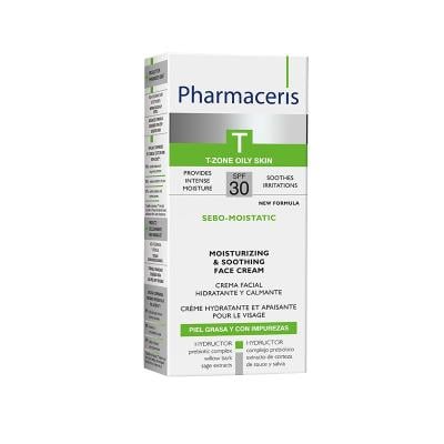 PHARMACERIS T Sebo-Moistatic SPF30 sejas krēms 50 ml
