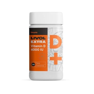 LIVOL EXTRA D vitamīns 4000 tabletes N120