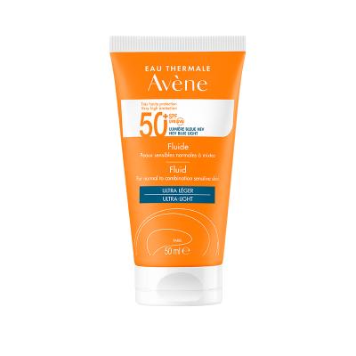 AVENE Sun SPF50+ aizsargfluīds normālai sejas ādai 50 ml