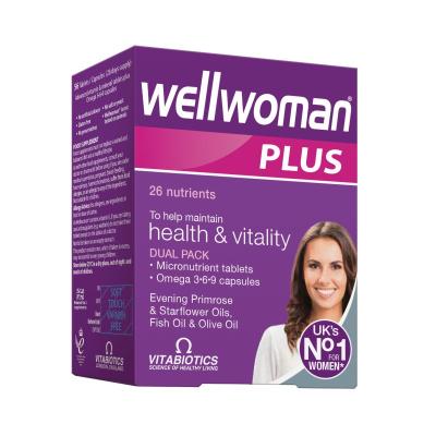 WELLWOMAN Plus Omega 3-6-9 kapsulas + tabletes N56