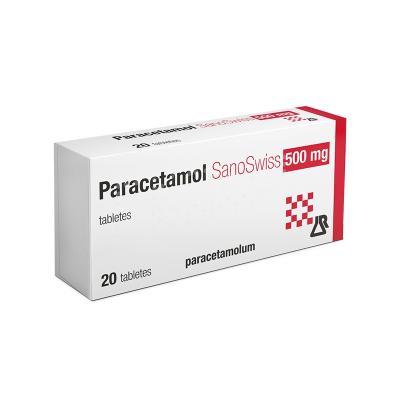 Paracetamol SanoSwiss 500 mg tabletes N20