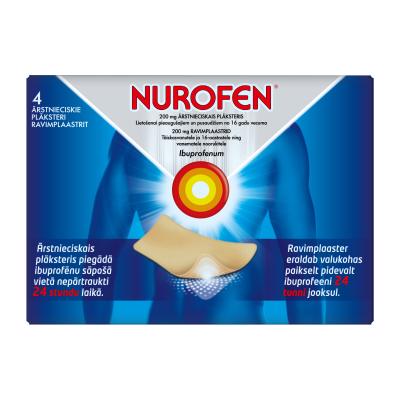 NUROFEN 200mg ārstnieciskais plāksteris N4