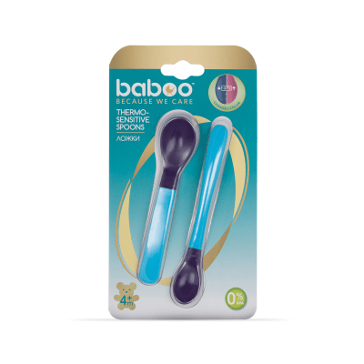 BABOO Karstumjutīgās karotes, 4+ mēnešu vecumam, zilas N2