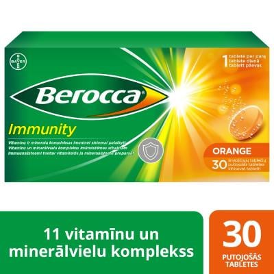 BEROCCA Immunity putojošās tabletes N30