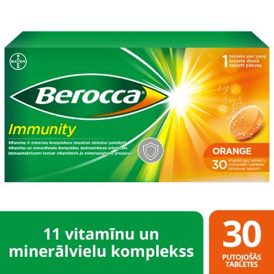 BEROCCA Immunity putojošās tabletes N30