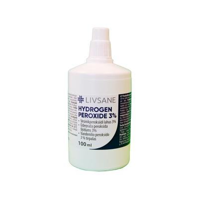 LIVSANE ūdeņraža peroksīds 3% šķīdums 100 ml