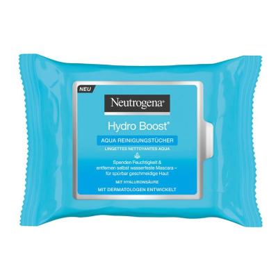 NEUTROGENA Hydro Boost Aqua mitrinošas salvetes sejai N25