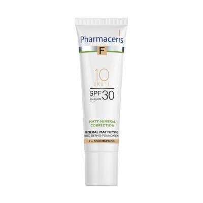 PHARMACERIS F Minerāls matējošs SPF30 tonālais krēms 10 light 30ml