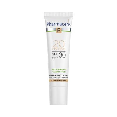 PHARMACERIS F Minerāls matējošs SPF30 tonālais krēms 20 natural 30ml
