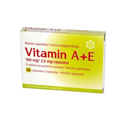 VITAMIN A+E kapsulas N30