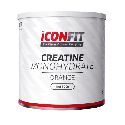 ICONFIT Mikronizēts Kreatīna Monohidrāts ar apelsīnu garšu, pulveris 300g