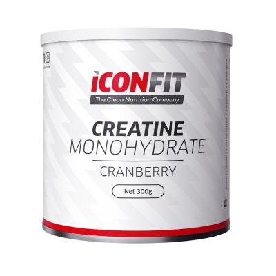 ICONFIT Mikronizēts Kreatīna Monohidrāts ar dzērveņu garšu, pulveris 300g