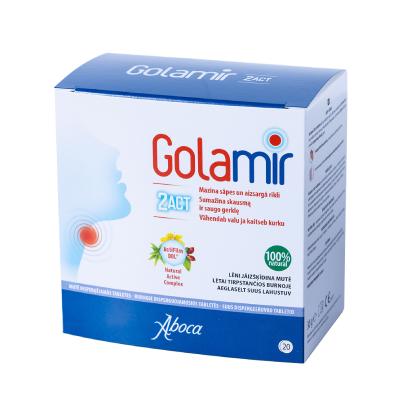 GOLAMIR 2Act mutē disperģējamās tabletes N20