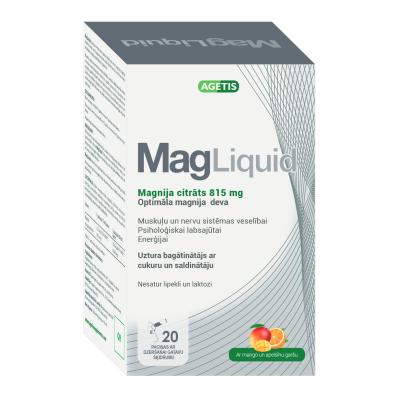 MAGLIQUID Magnija citrāts 815 mg šķidrums 15mlxN20