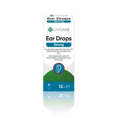 LIVSANE Ear Drops Strong ausu pilieni 12 ml