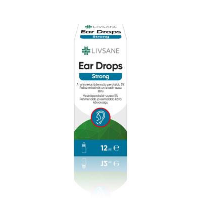 LIVSANE Ear Drops Strong ausu pilieni 12 ml