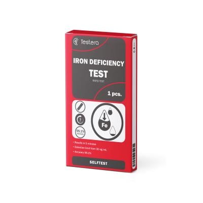 TESTERA Dzelzs līmeņa noteikšanas tests N1