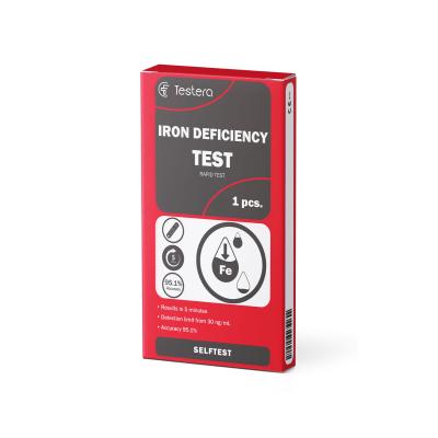 TESTERA Dzelzs līmeņa noteikšanas tests N1
