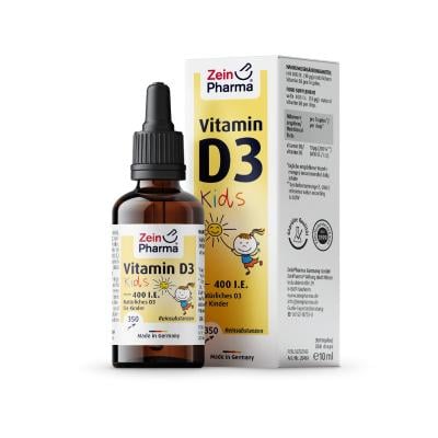 ZEINPHARMA Vitamin D3 Kids 400SV pilieni bērniem 10ml
