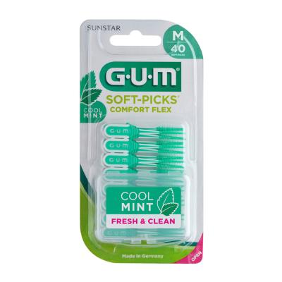 GUM Soft Picks Comfort Flex zobu kociņi mint, izmērs M N40