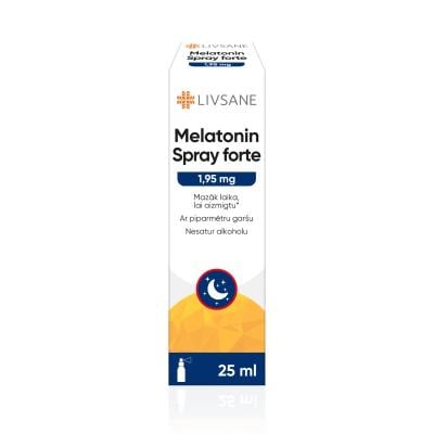 LIVSANE Melatonin Forte 1,95mg izsmidzināms šķidrums 25ml