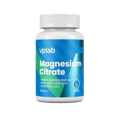 VPLAB Magnesium Citrate mīkstās kapsulas N90