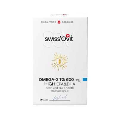 SWISS OVIT Omega-3 TG 600mg zivju eļļa kapsulas N30