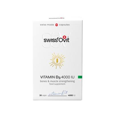 SWISS OVIT Vitamin D3 4000SV kapsulas N30