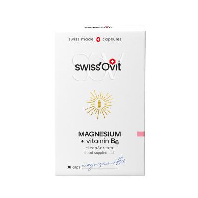 SWISS OVIT Magnesium + vitamin B6 kapsulas N30