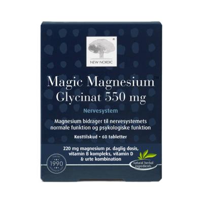 NEW NORDIC Magic Magnesium Glycinat 550 mg tabletes N60