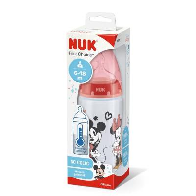 NUK Mickey First Choice+ PP pudelīte ar temperatūras kontroli 2 SI 300ml