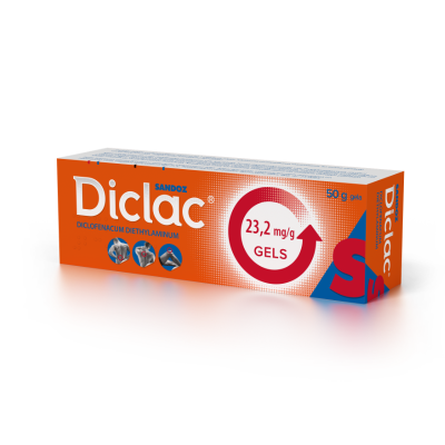 DICLAC 23,2 mg/g gels 50g