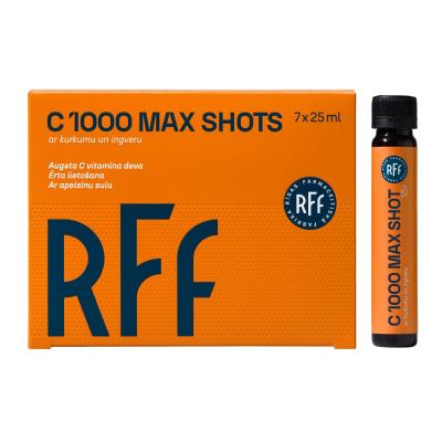 RFF C 1000 Max Shots ar kurkumu un ingveru šķidrums 25ml N7