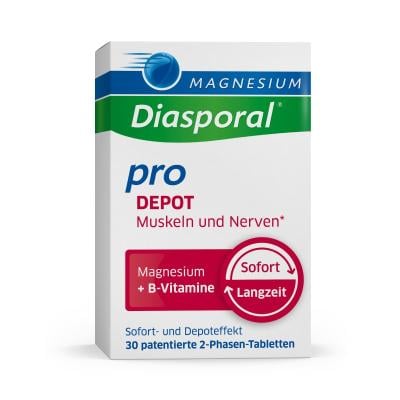 MAGNESIUM DIASPORAL Pro Depot muskuļiem un nerviem tabetes N30
