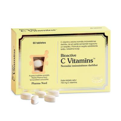 BIOACTIVE C vitamīns 750mg tabletes N60