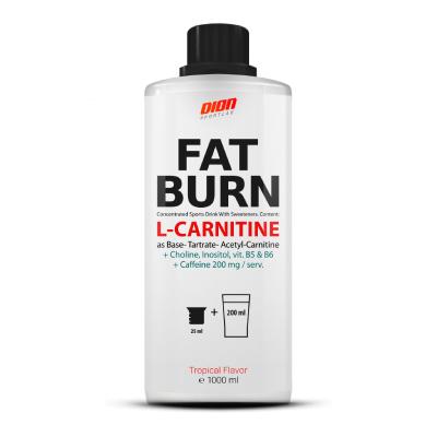 DION SPORTLAB Fat Burn Tropiska garša škidrums 1000ml