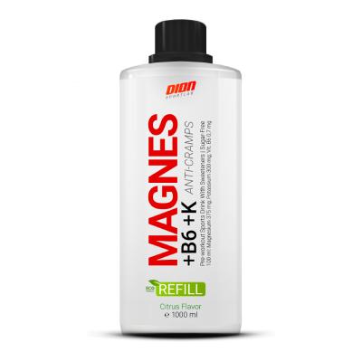 DION SPORTLAB Magnes+B6+K Citrusaugļu garša škidrums Refill 1000ml