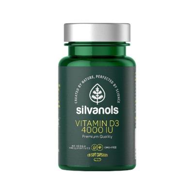 SILVANOLS Vitamin D3 4000 IU kapsulas N120