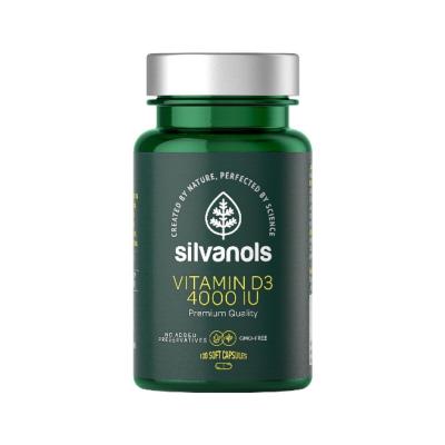 SILVANOLS Vitamin D3 4000 IU kapsulas N120