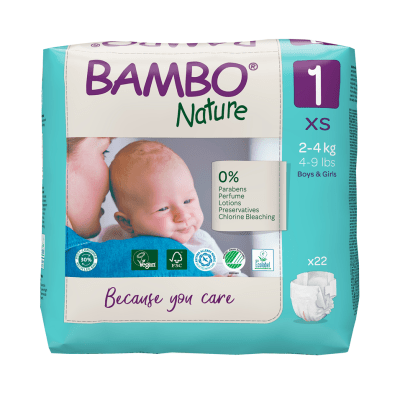 BAMBO NATURE autiņbiksītes 1.izmērs 2-4kg N22