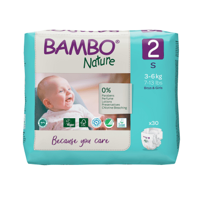 BAMBO NATURE autiņbiksītes 2.izmērs 3-6kg N30
